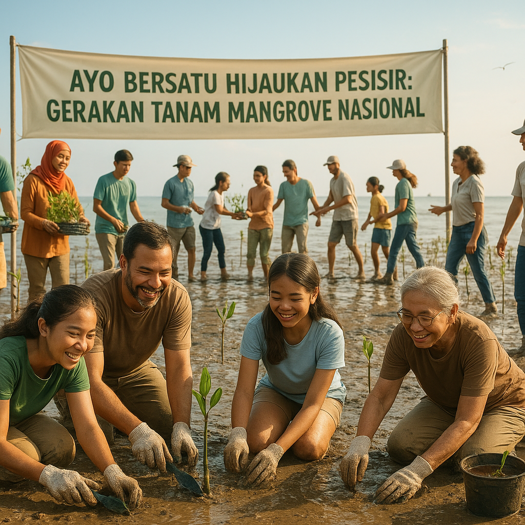 Ayo Bersatu Hijaukan Pesisir: Gerakan Tanam Mangrove Nasional