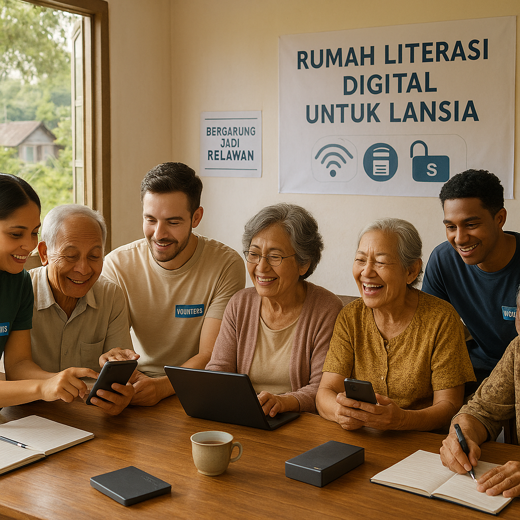 Rumah Literasi Digital untuk Lansia: Menjembatani Generasi di Era Digital