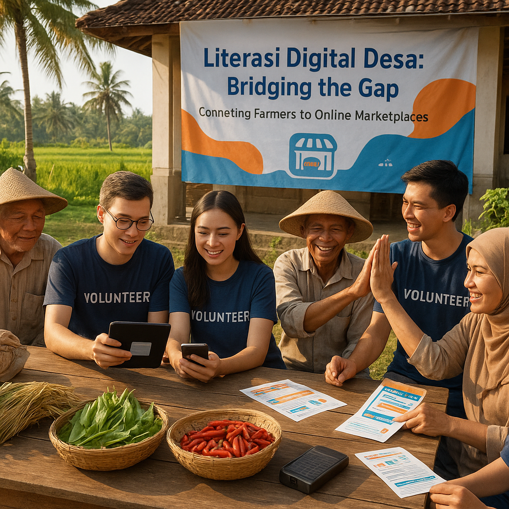 Literasi Digital Desa: Bridging the Gap, Menghubungkan Petani dengan Pasar Online