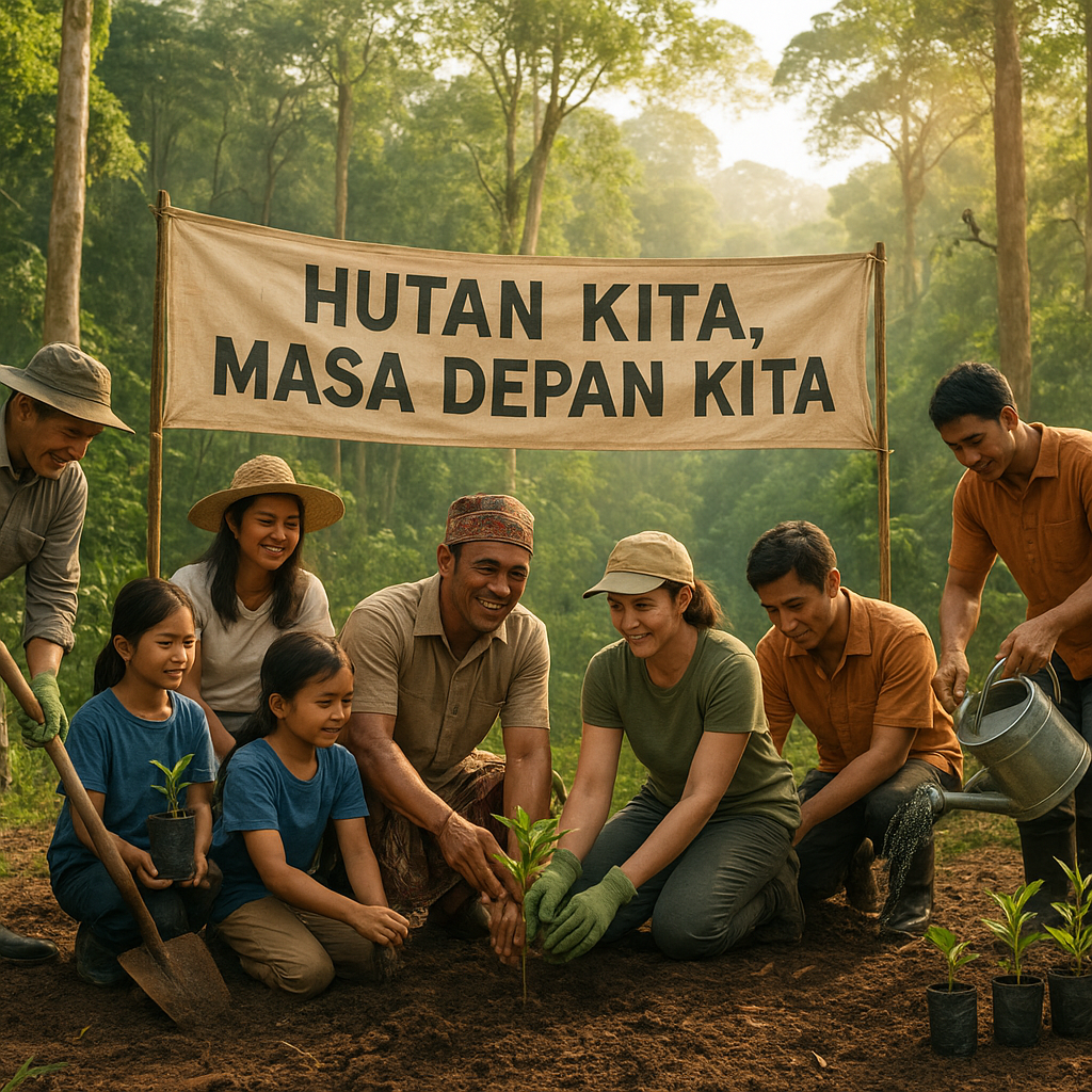 Hutan Kita, Masa Depan Kita: Aksi Reboisasi Kolaboratif di Kalimantan