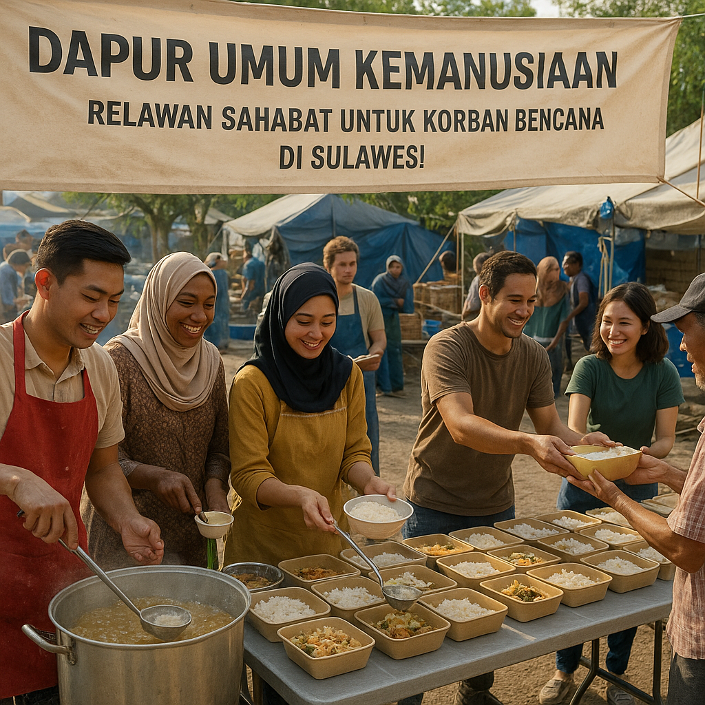 Dapur Umum Kemanusiaan: Relawan Sahabat untuk Korban Bencana di Sulawesi