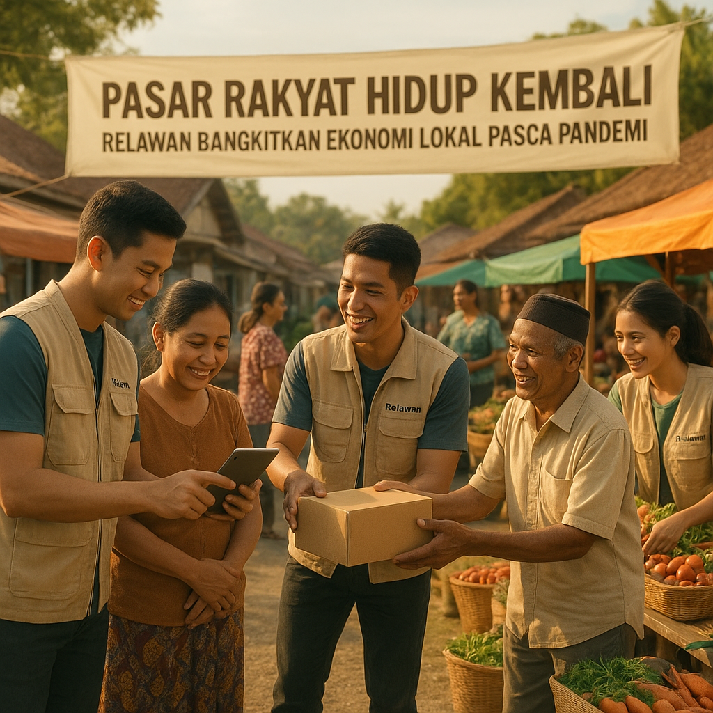 Pasar Rakyat Hidup Kembali: Relawan Bangkitkan Ekonomi Lokal Pasca Pandemi