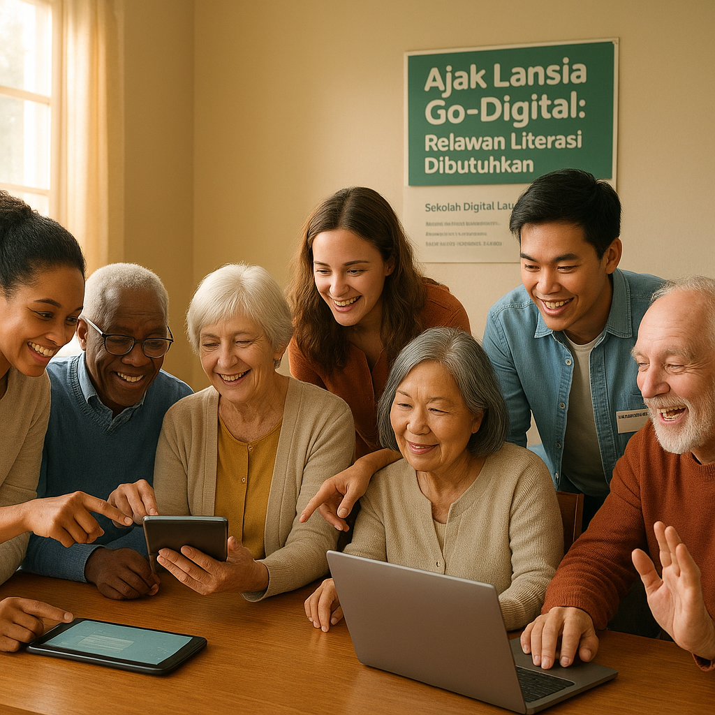 Ajak Lansia Go-Digital: Relawan Literasi Dibutuhkan