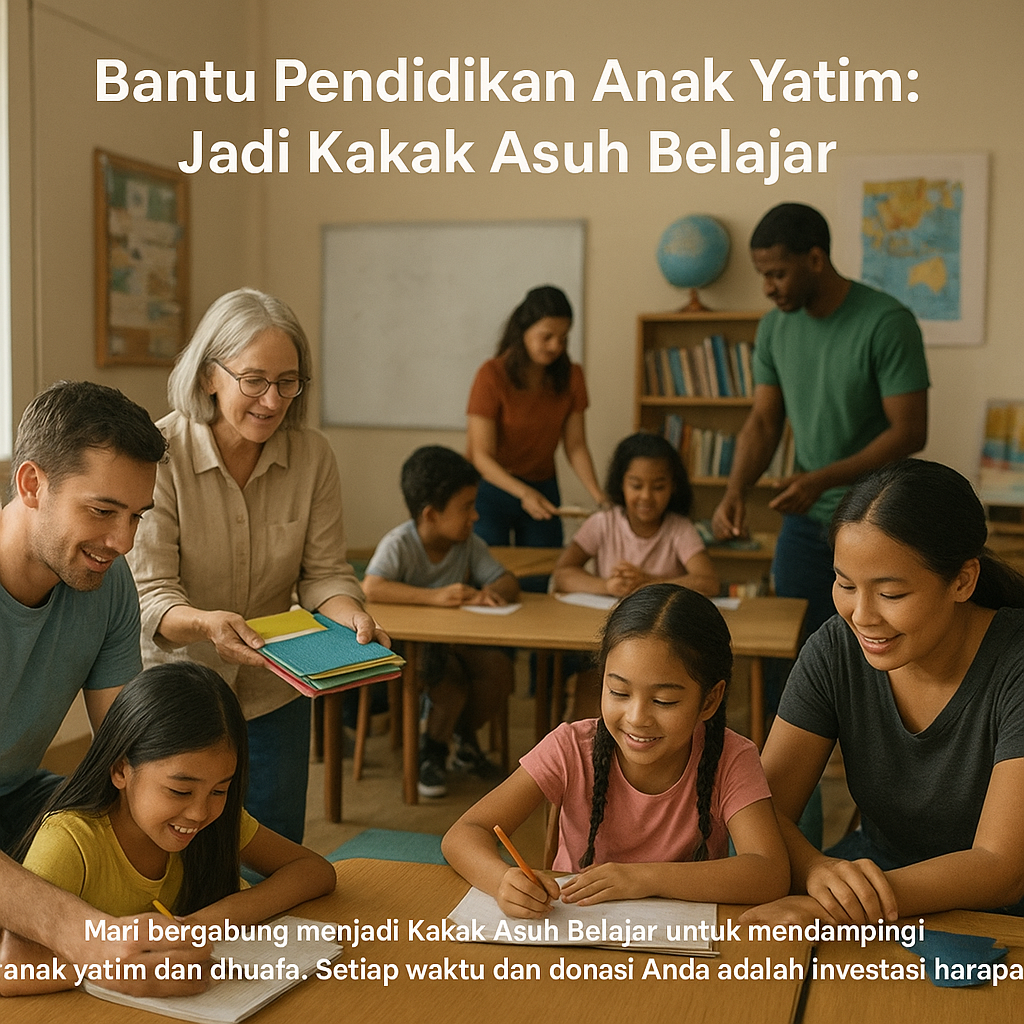 Bantu Pendidikan Anak Yatim: Jadi Kakak Asuh Belajar