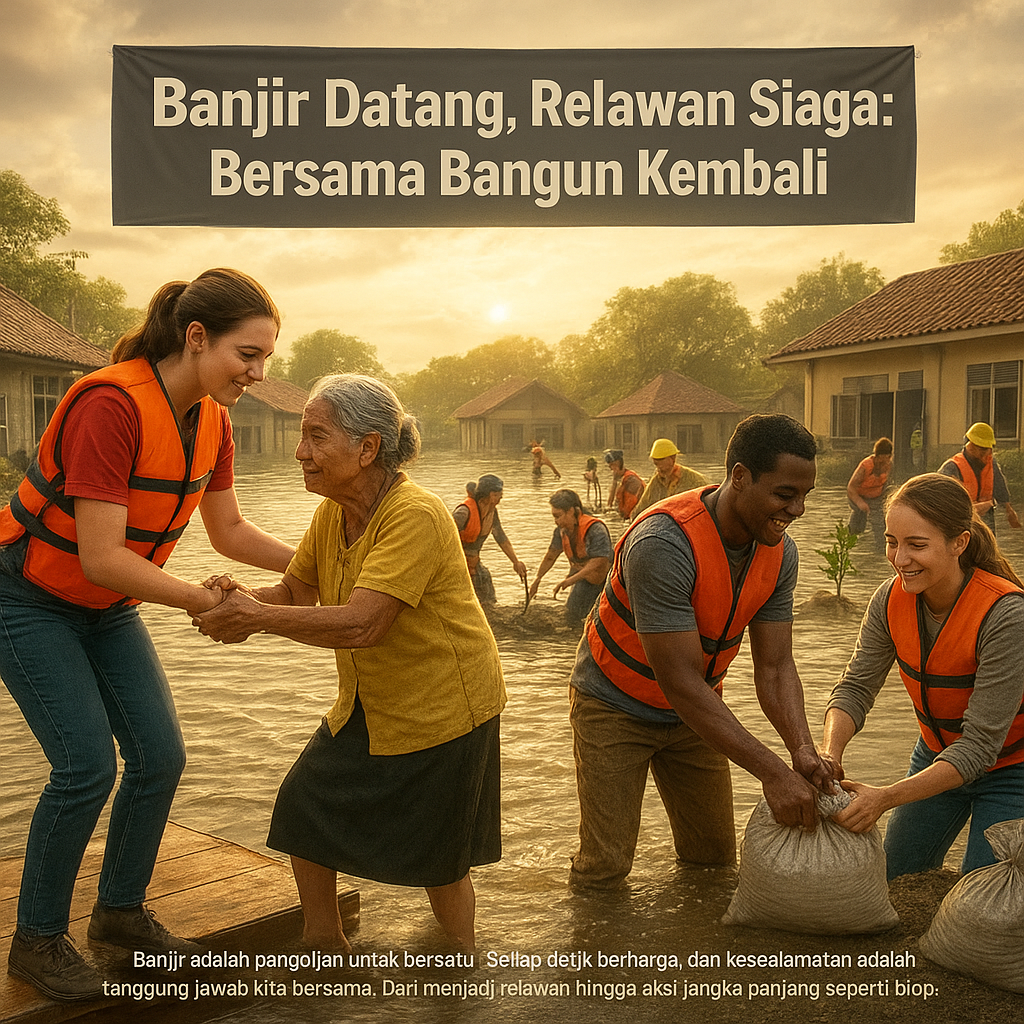 Banjir Datang, Relawan Siaga: Bersama Bangun Kembali