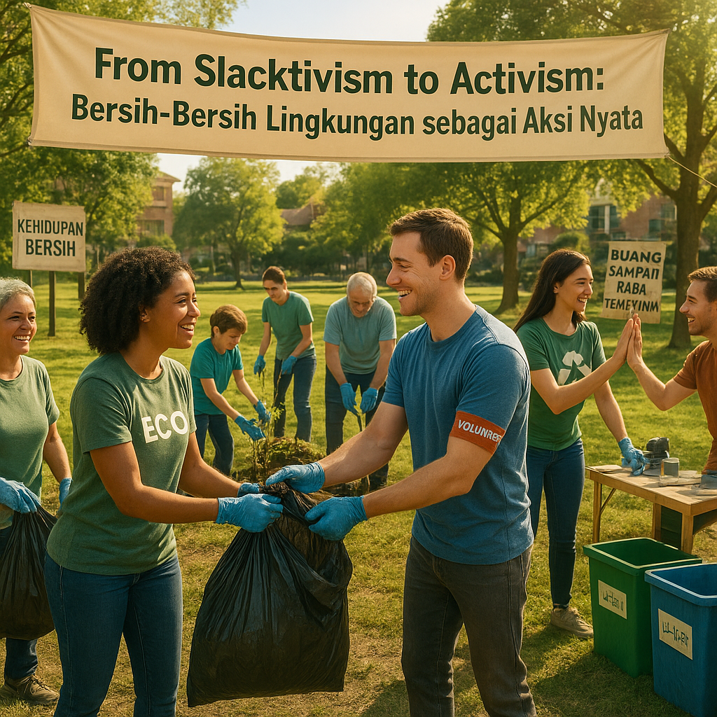 From Slacktivism to Activism: Bersih-Bersih Lingkungan sebagai Aksi Nyata