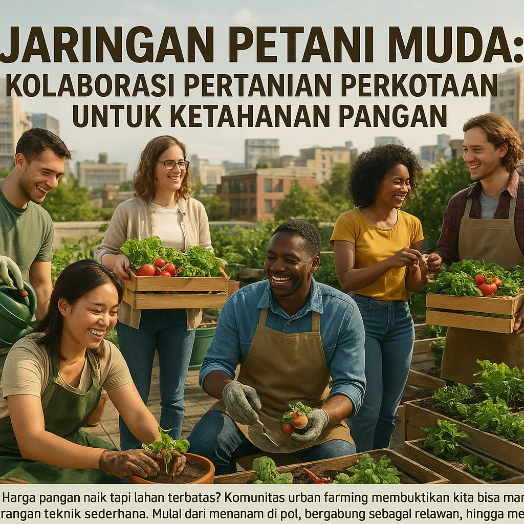 Jaringan Petani Muda: Kolaborasi Pertanian Perkotaan untuk Ketahanan Pangan