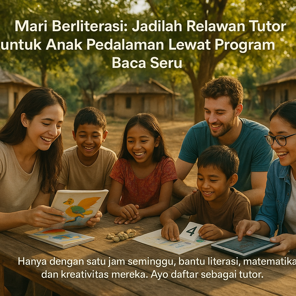 Mari Berliterasi: Jadilah Relawan Tutor untuk Anak Pedalaman Lewat Program Baca Seru