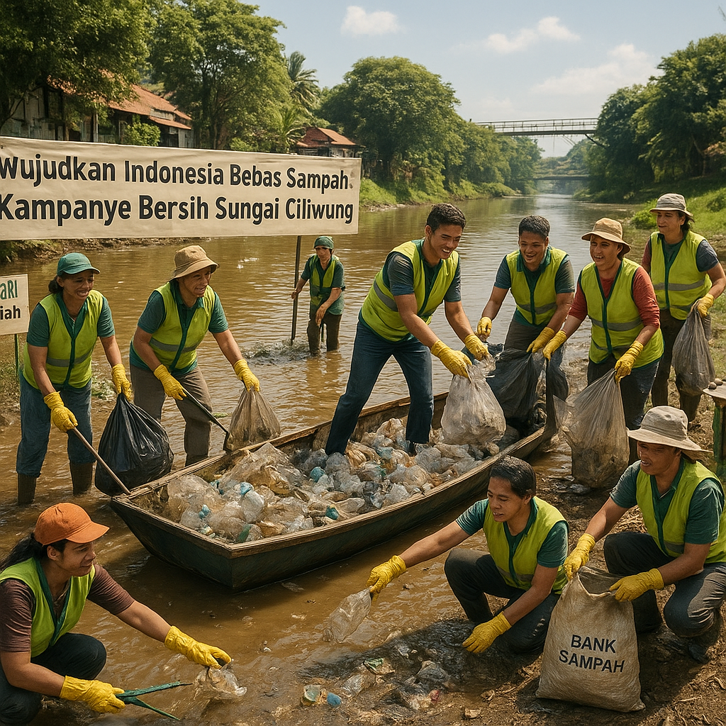 Wujudkan Indonesia Bebas Sampah: Kampanye Bersih Sungai Ciliwung