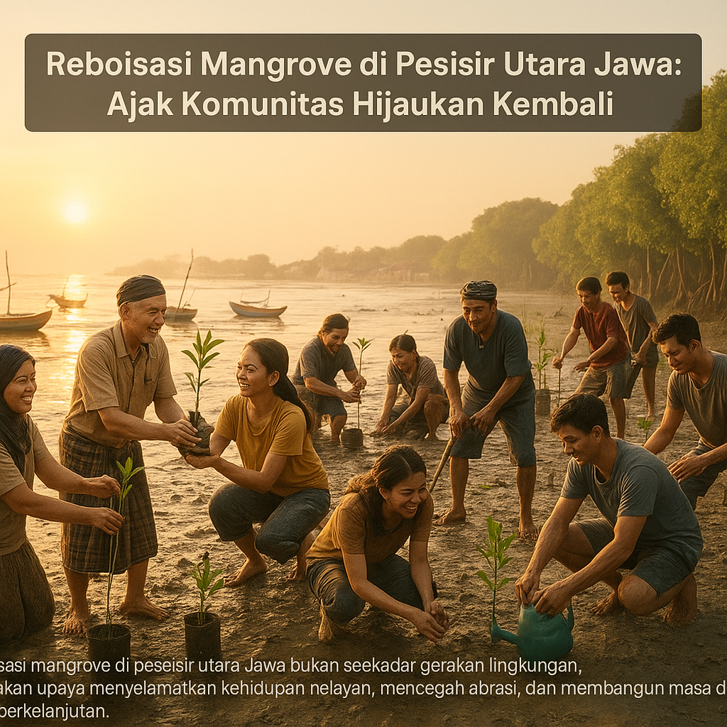 Reboisasi Mangrove di Pesisir Utara Jawa: Ajak Komunitas Hijaukan Kembali