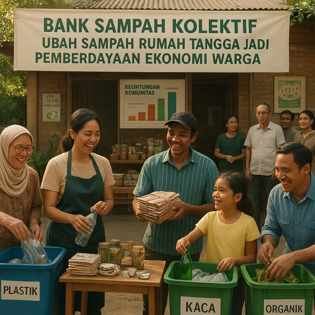 Bank Sampah Kolektif: Ubah Sampah Rumah Tangga Jadi Pemberdayaan Ekonomi Warga