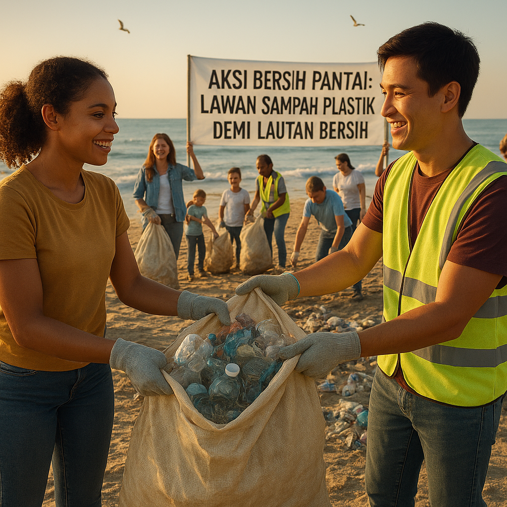 Aksi Bersih Pantai: Lawan Sampah Plastik Demi Lautan Bersih