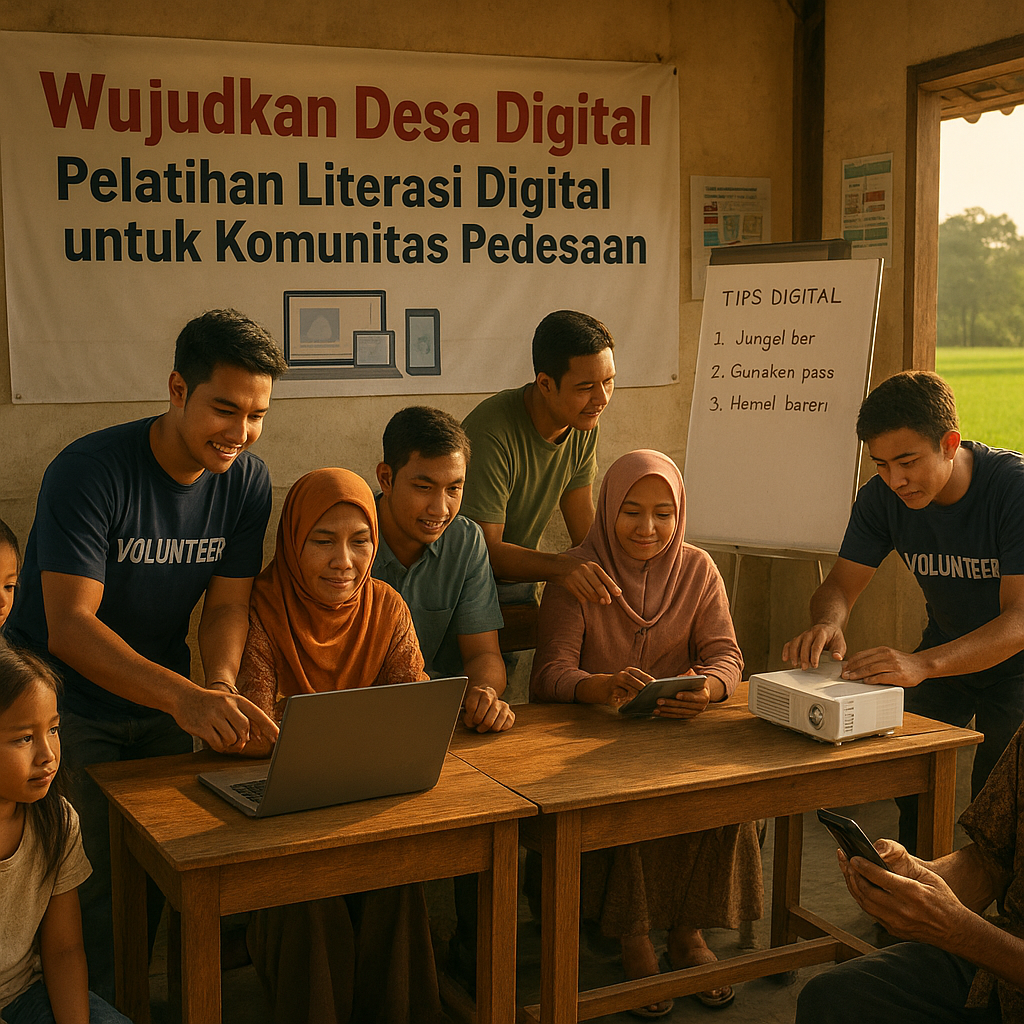 Wujudkan Desa Digital: Pelatihan Literasi Digital untuk Komunitas Pedesaan