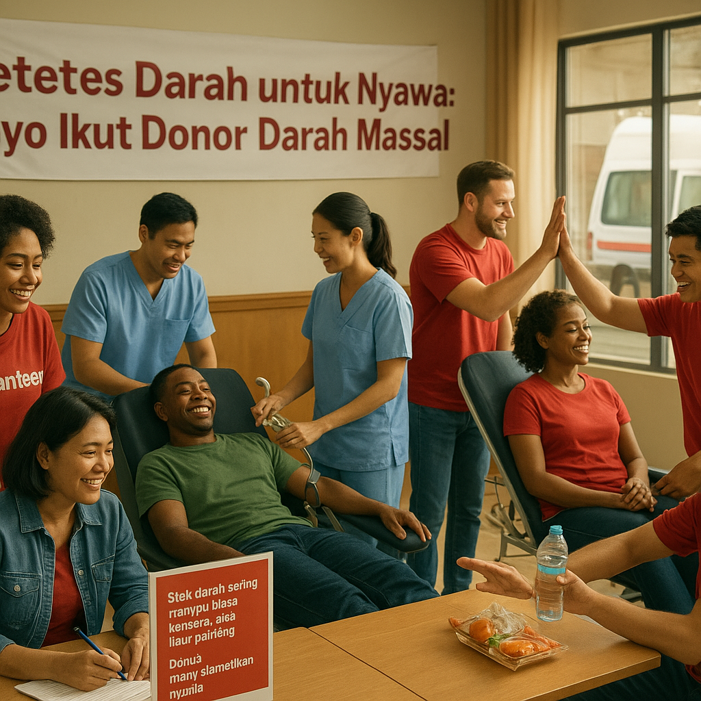 Setetes Darah untuk Nyawa: Ayo Ikut Donor Darah Massal