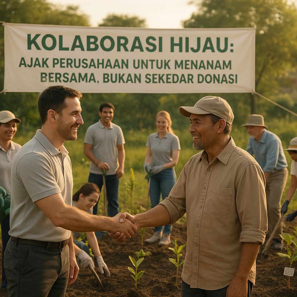 Kolaborasi Hijau: Ajak Perusahaan untuk Menanam Bersama, Bukan Sekedar Donasi