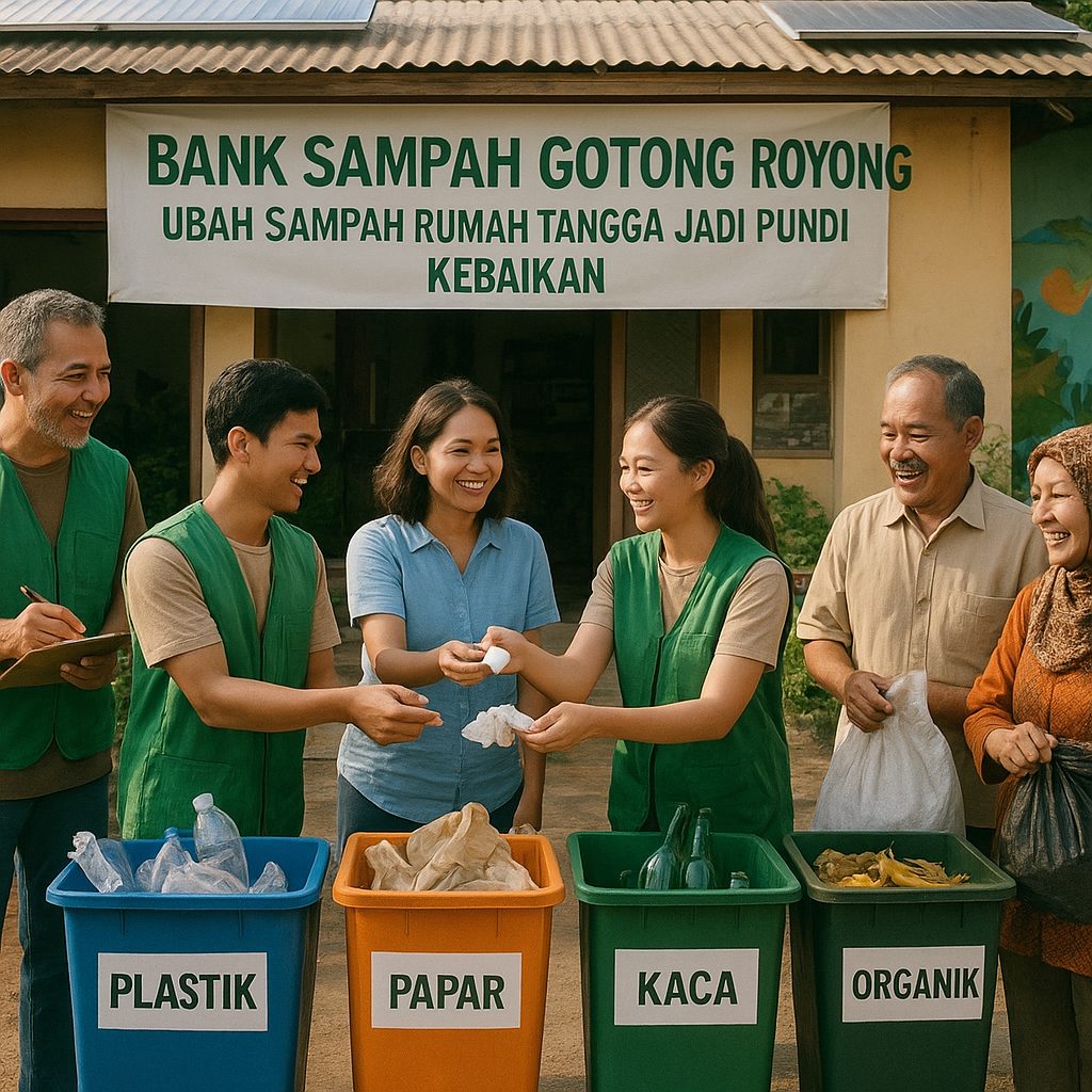 Bank Sampah Gotong Royong: Ubah Sampah Rumah Tangga Jadi Pundi Kebaikan