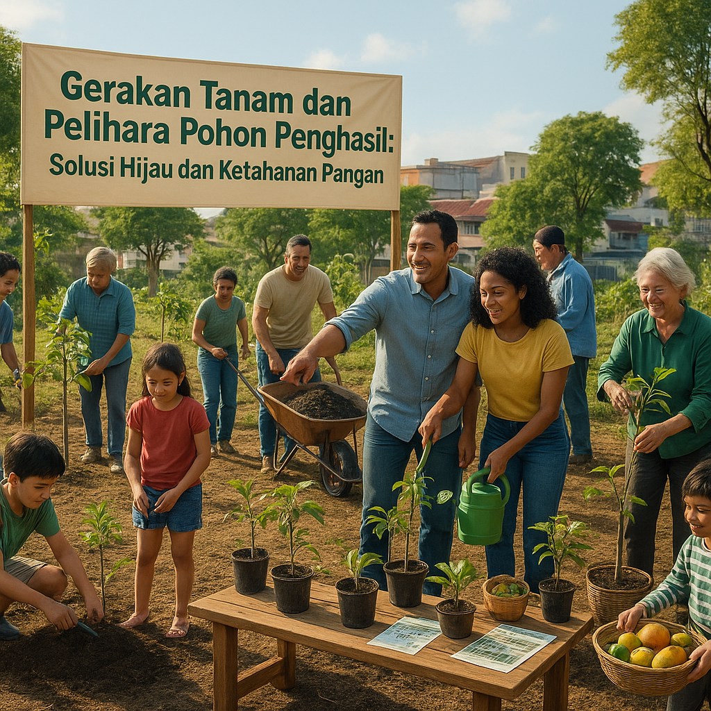 Gerakan Tanam dan Pelihara Pohon Penghasil: Solusi Hijau dan Ketahanan Pangan