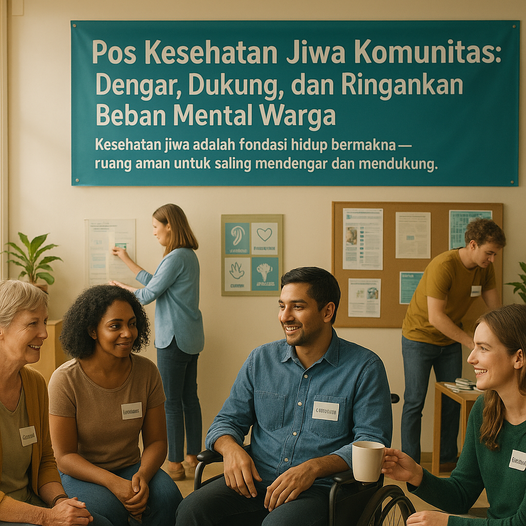 Pos Kesehatan Jiwa Komunitas: Dengar, Dukung, dan Ringankan Beban Mental Warga