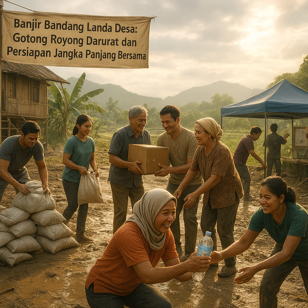 Banjir Bandang Landa Desa: Gotong Royong Darurat dan Persiapan Jangka Panjang Bersama