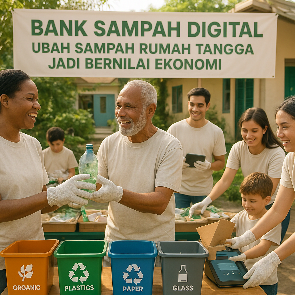 Bank Sampah Digital: Ubah Sampah Rumah Tangga Jadi Bernilai Ekonomi
