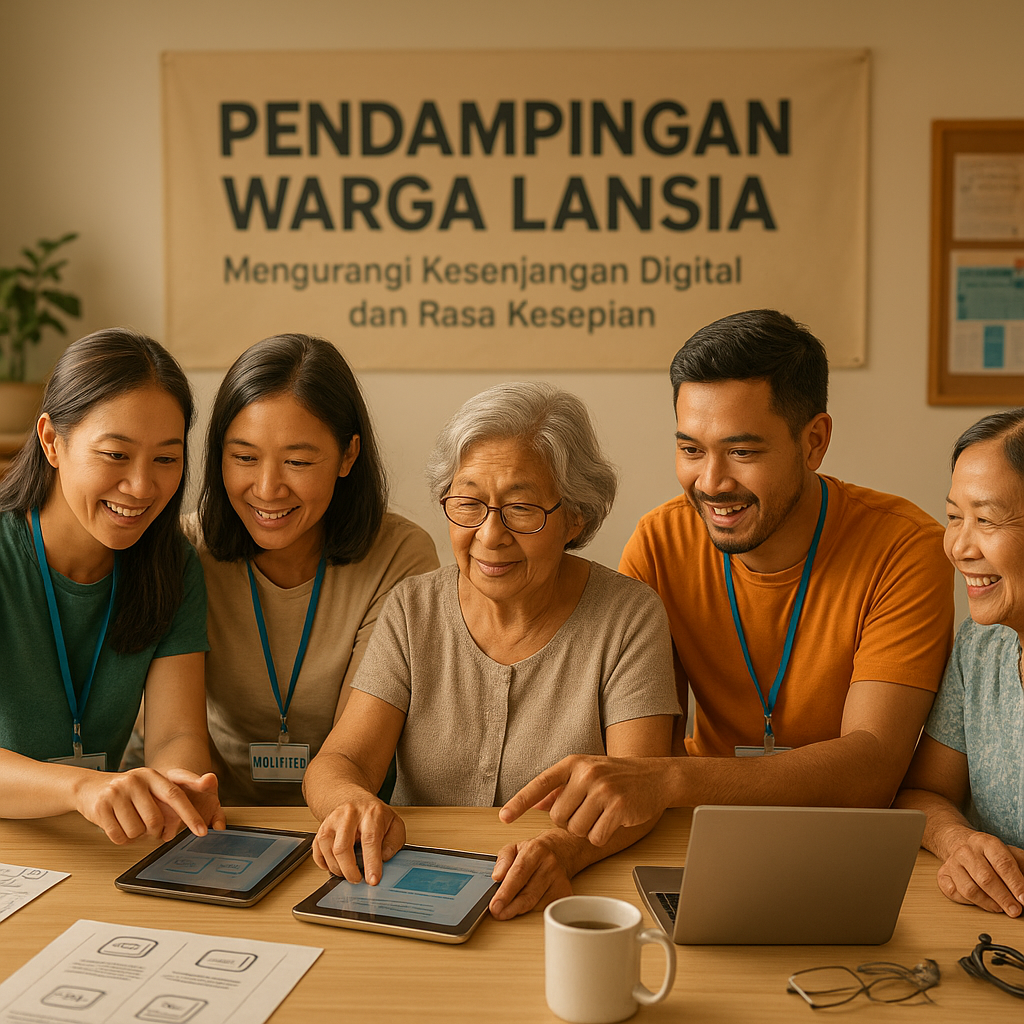 Pendampingan Warga Lansia: Mengurangi Kesenjangan Digital dan Rasa Kesepian