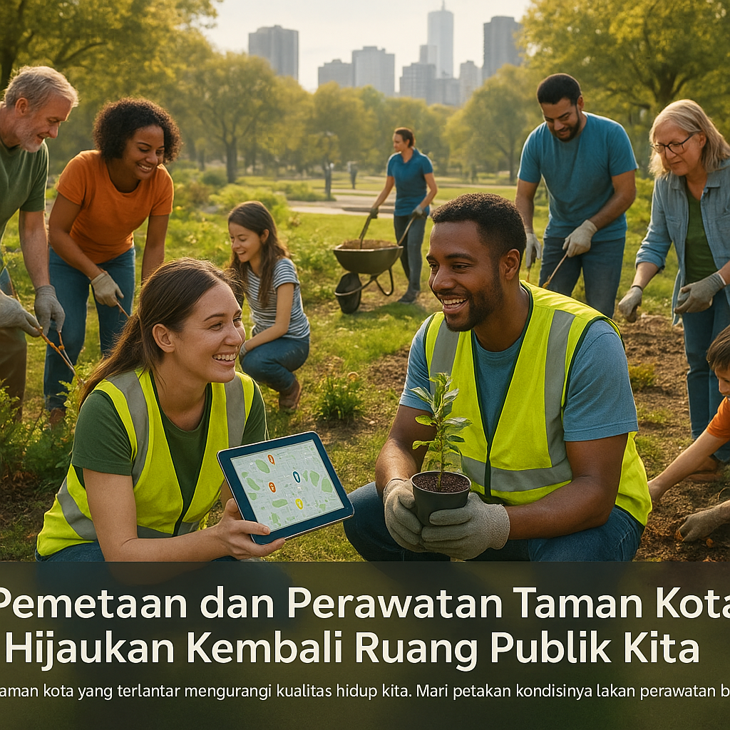 Pemetaan dan Perawatan Taman Kota: Hijaukan Kembali Ruang Publik Kita