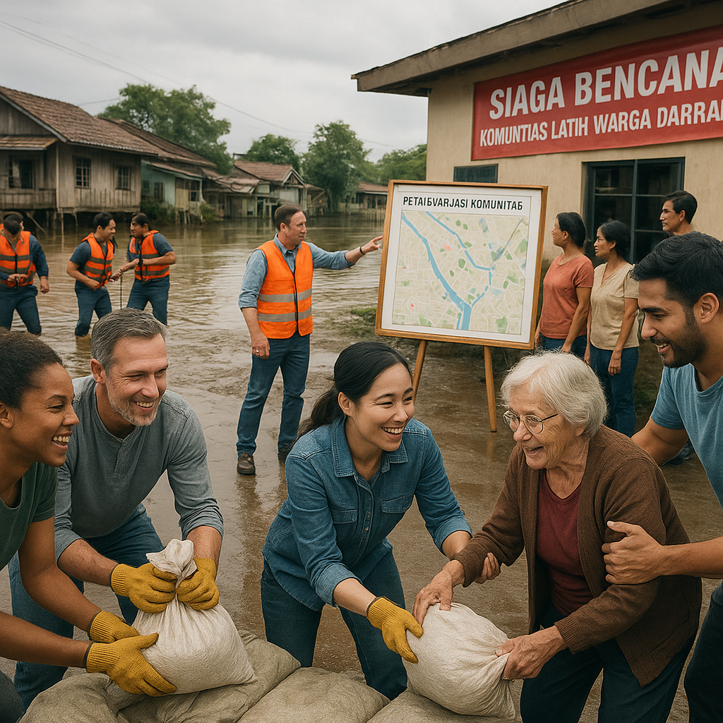 Siaga Bencana: Komunitas Latih Warga Tanggap Darurat di Daerah Rawan Banjir