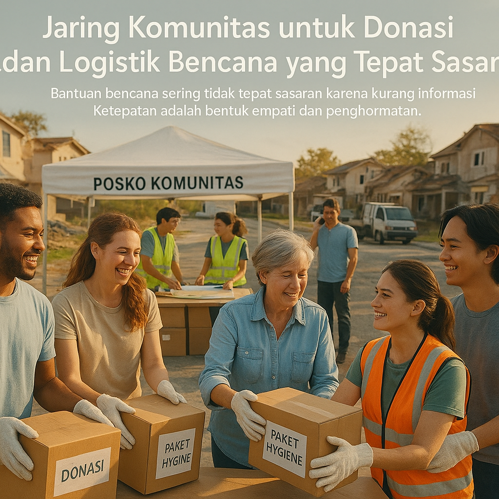 Jaring Komunitas untuk Donasi dan Logistik Bencana yang Tepat Sasaran