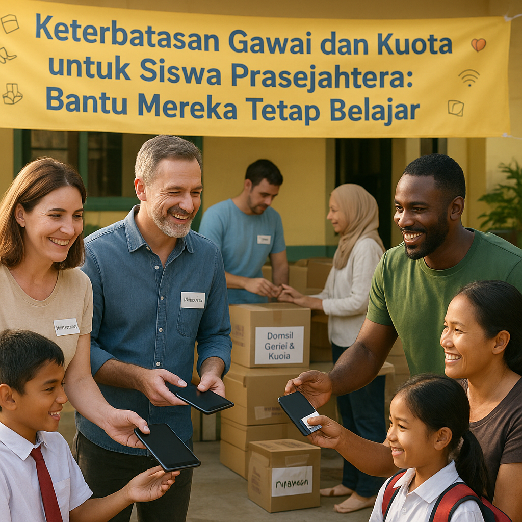 Keterbatasan Gawai dan Kuota untuk Siswa Prasejahtera: Bantu Mereka Tetap Belajar