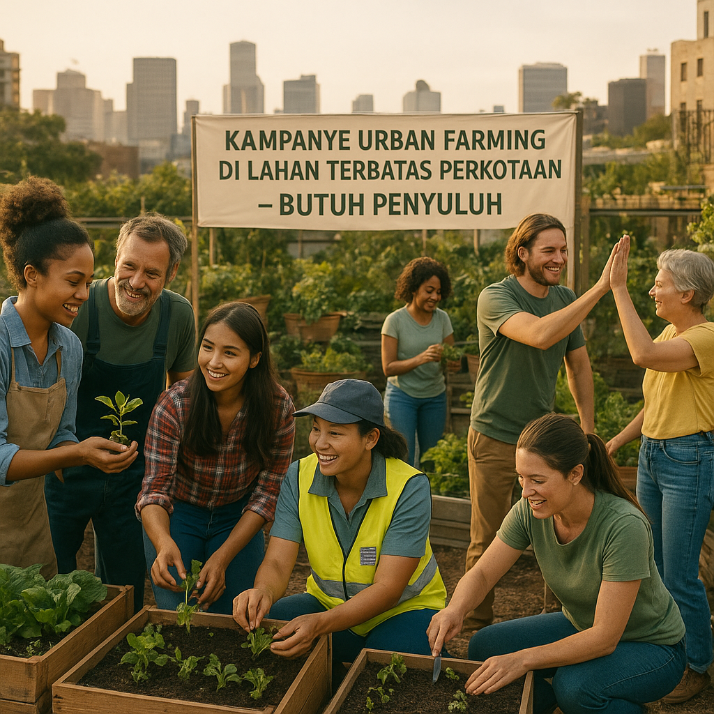 Kampanye Urban Farming di Lahan Terbatas Perkotaan Butuh Penyuluh