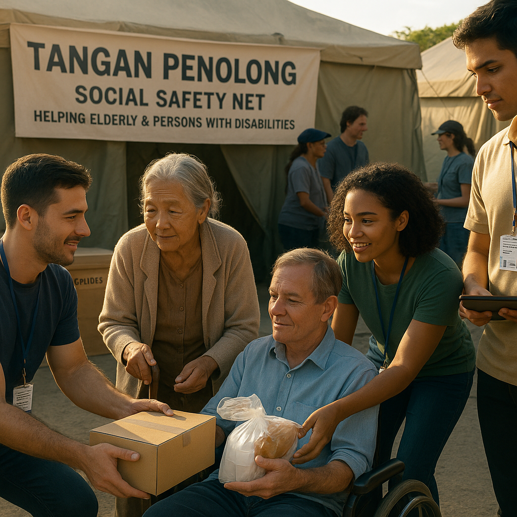 Jaring Pengaman Sosial: Bantu Lansia Tunggal dan Penyandang Disabilitas Terdampak Bencana