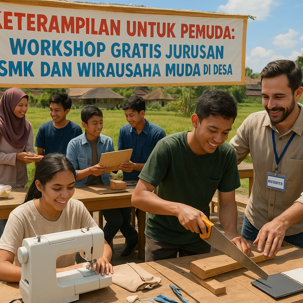 Keterampilan untuk Pemuda: Workshop Gratis Jurusan SMK dan Wirausaha Muda di Desa