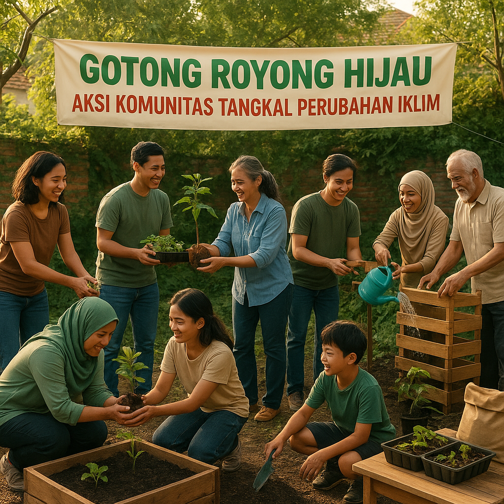 Gotong Royong Hijau: Aksi Komunitas Tangkal Perubahan Iklim dari Halaman Rumah