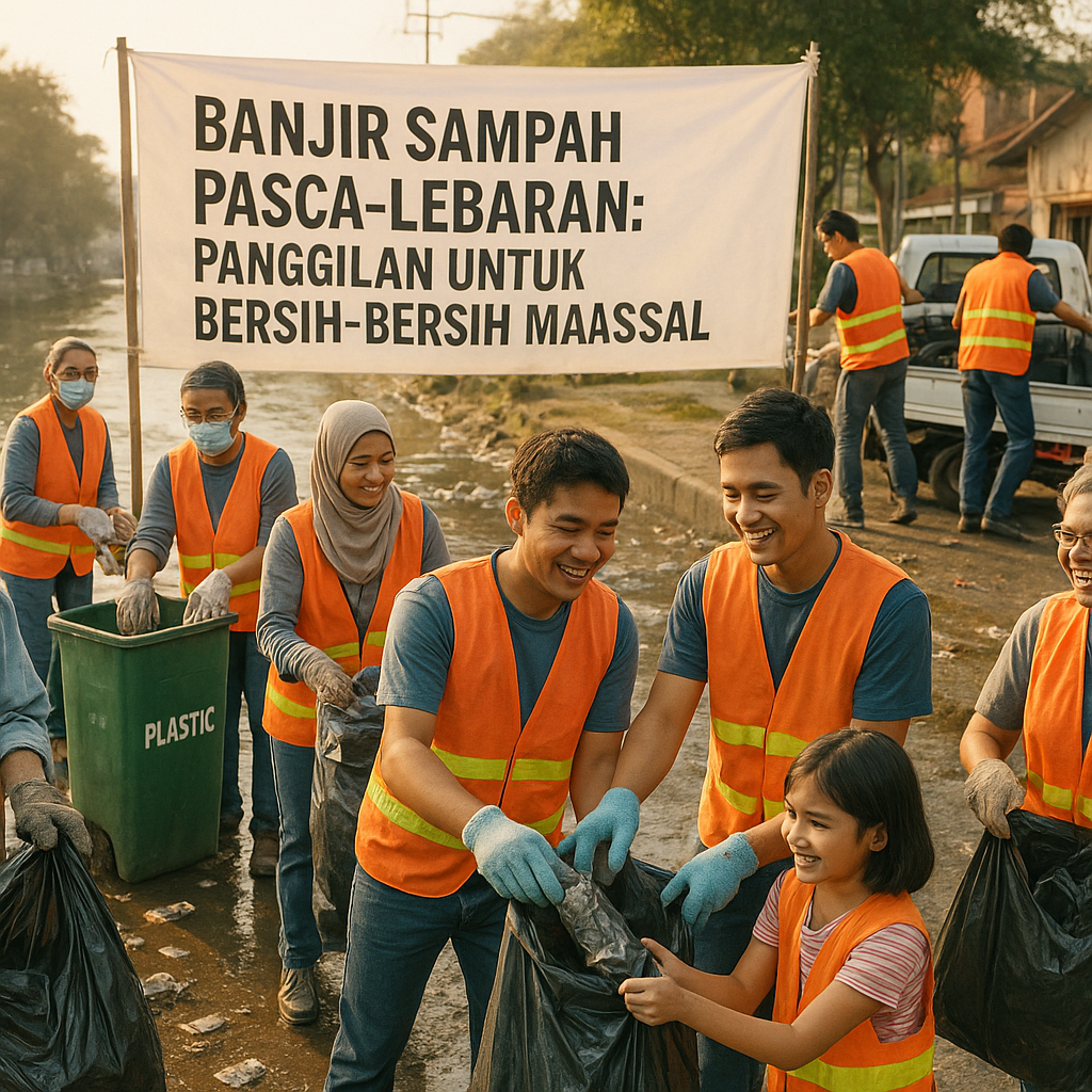 Banjir Sampah Pasca-Lebaran: Panggilan untuk Bersih-Bersih Massal dan Edukasi Pengelolaan Sampah