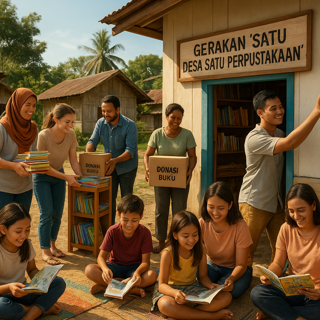 Gerakan 'Satu Desa Satu Perpustakaan': Kolaborasi Untuk Literasi Anak Pedesaan