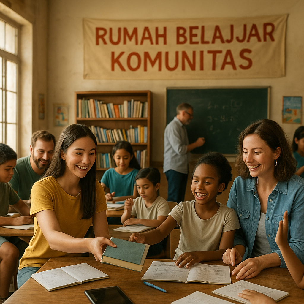 Rumah Belajar Komunitas: Jawaban untuk Keterbatasan Akses Bimbel