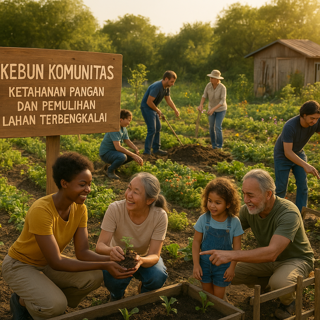 Kebun Komunitas: Ketahanan Pangan dan Pemulihan Lahan Terbengkalai