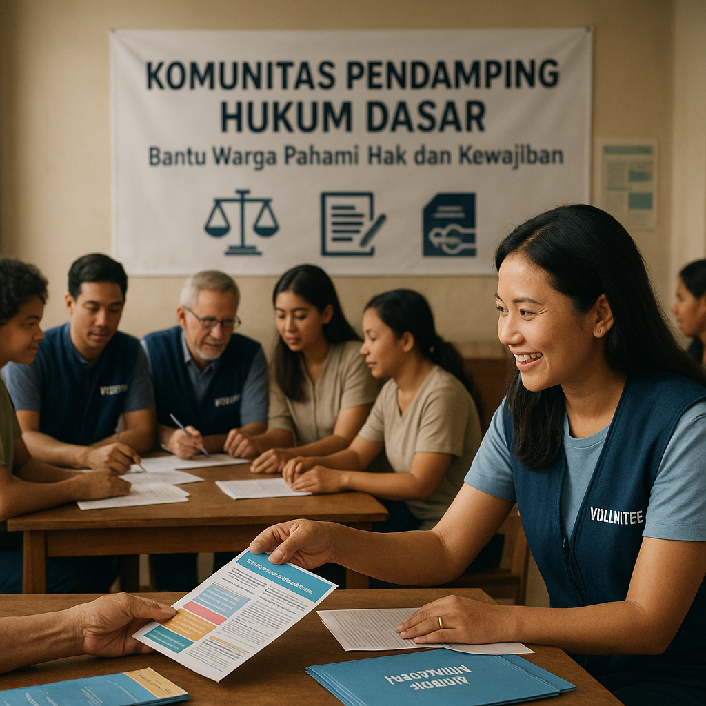 Komunitas Pendamping Hukum Dasar: Bantu Warga Pahami Hak dan Kewajiban
