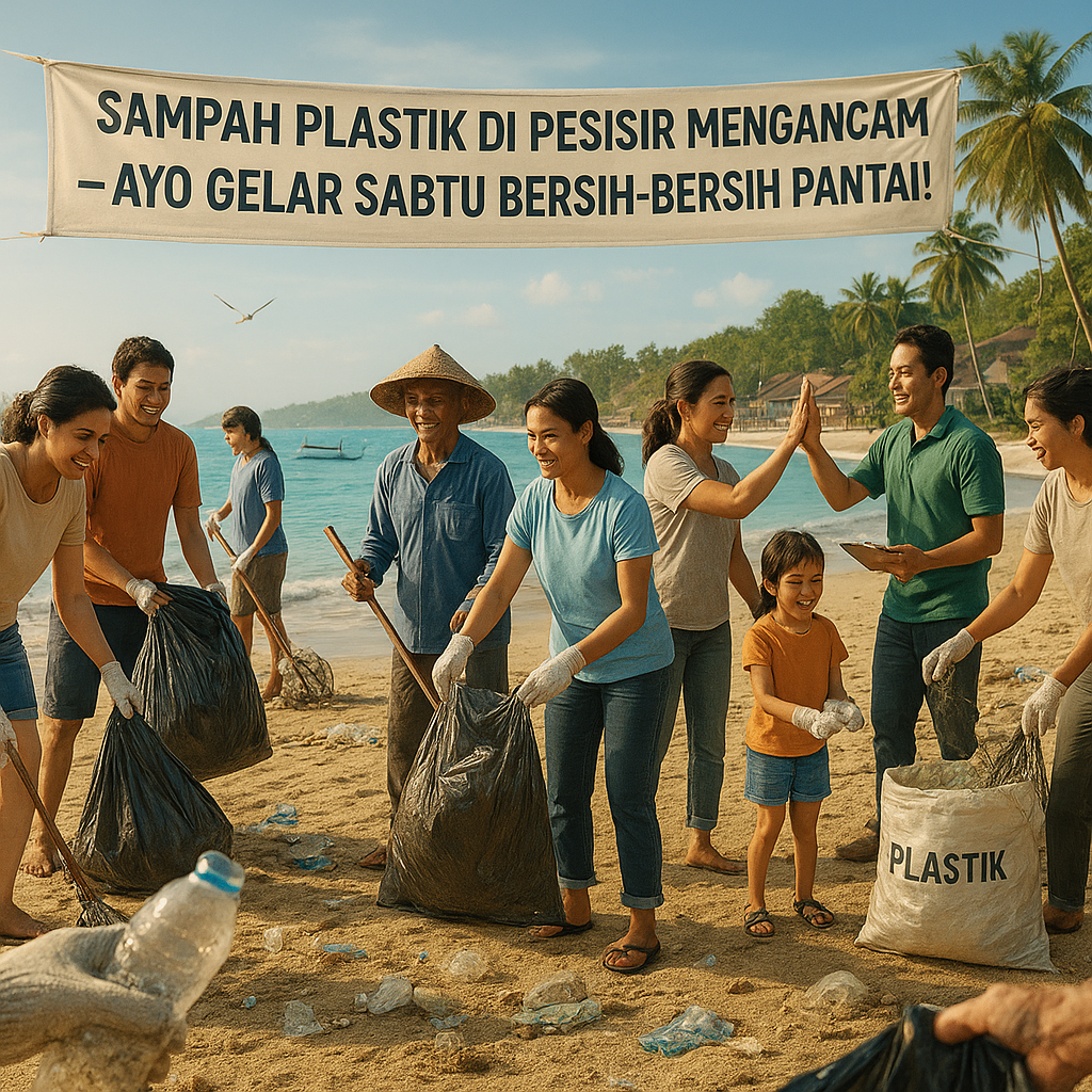 Sampah Plastik di Pesisir Mengancam, Ayo Gelar Sabtu Bersih-Bersih Pantai!