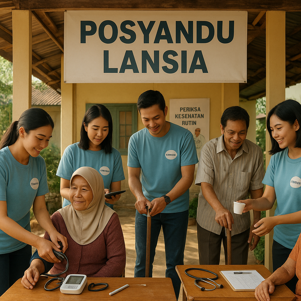 Dampingi Lansia di Posyandu: Kebutuhkan Pendampingan dan Pemeriksaan Kesehatan Rutin