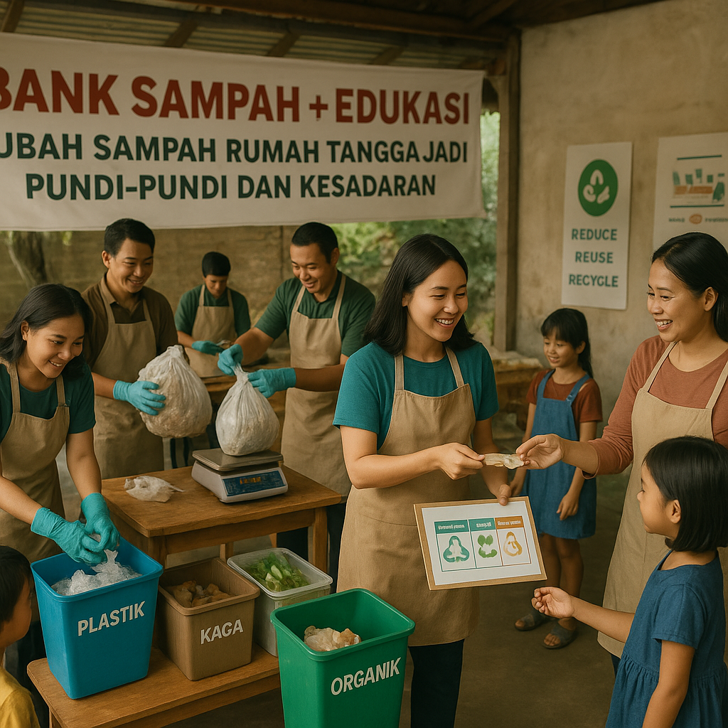 Bank Sampah plus Edukasi: Ubah Sampah Rumah Tangga Jadi Pundi-Pundi dan Kesadaran