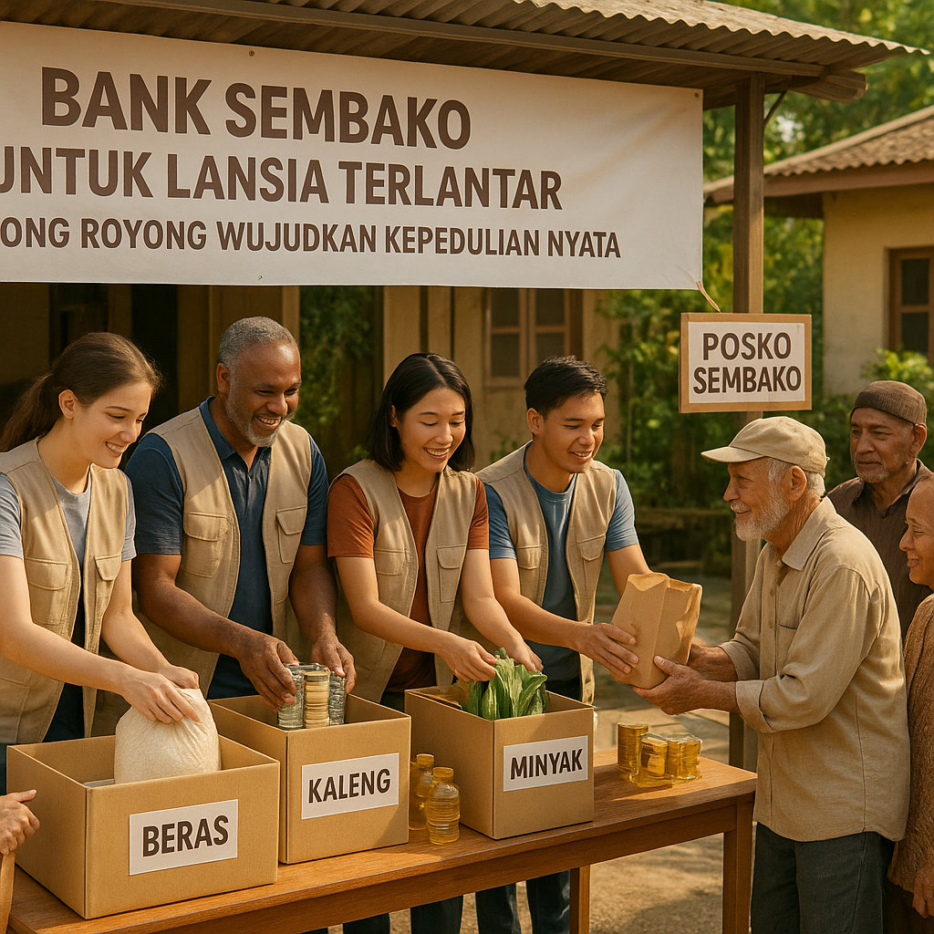 Bank Sembako untuk Lansia Terlantar: Gotong Royong Wujudkan Kepedulian Nyata