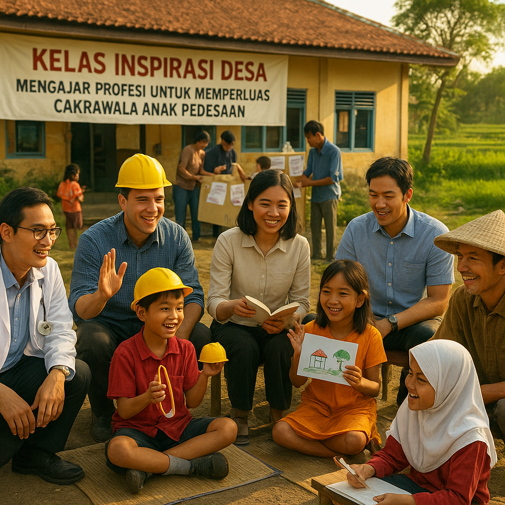 Kelas Inspirasi Desa: Mengajar Profesi untuk Memperluas Cakrawala Anak Pedesaan