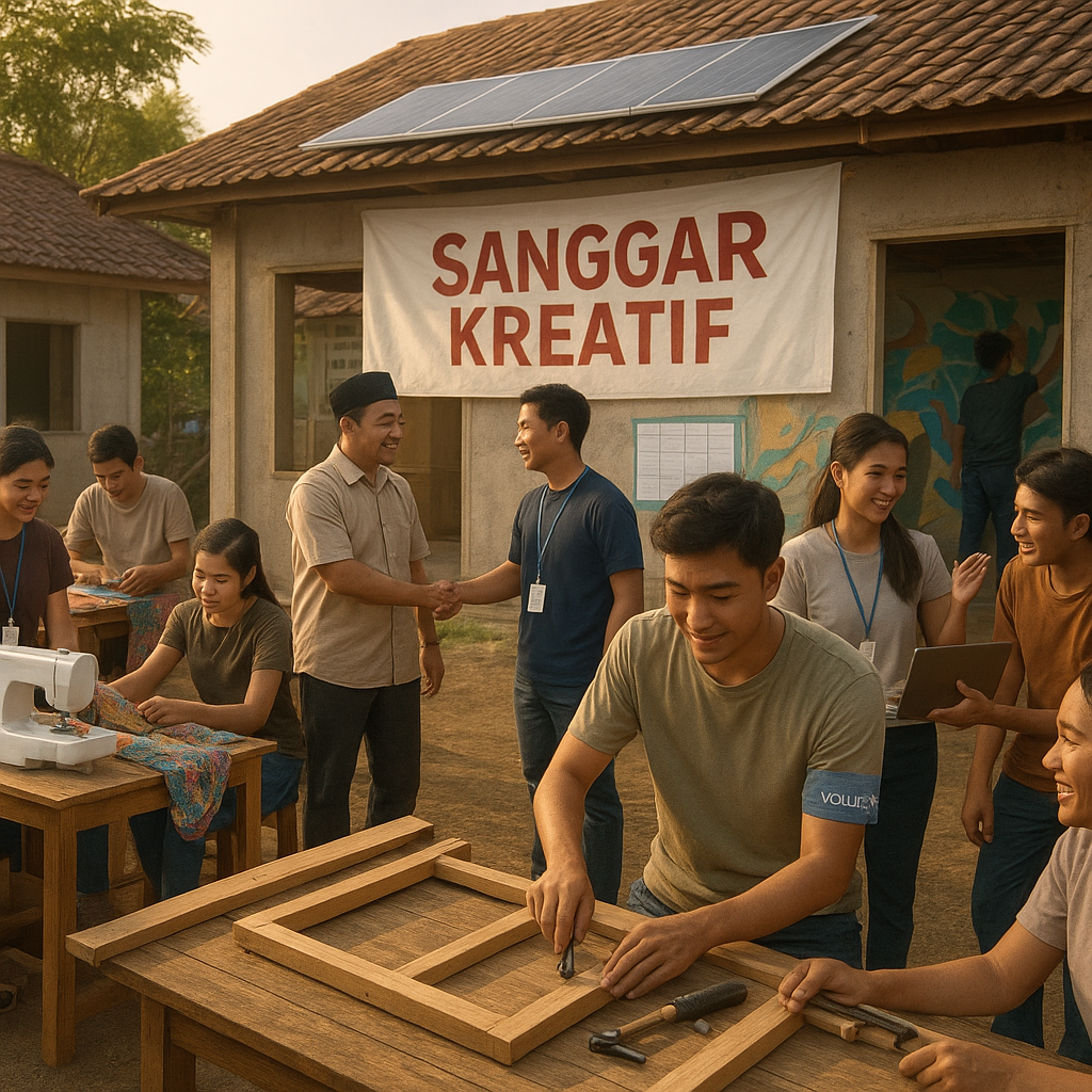 Pemuda Pengangguran di Desa Meningkat, Bangun 'Sanggar Kreatif' dan Pusat Pelatihan Keterampilan!