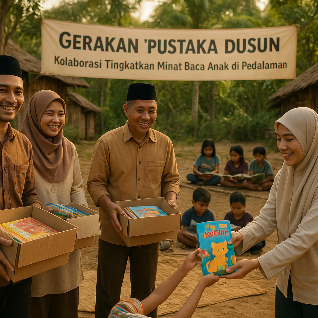 Gerakan 'Pustaka Dusun': Kolaborasi Tingkatkan Minat Baca Anak di Pedalaman