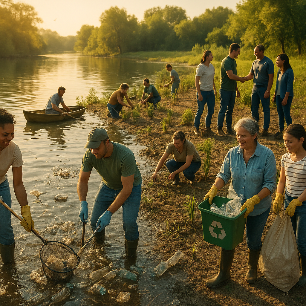 Relawan Bersatu Kembalikan Fungsi Sungai dari Sampah Plastik