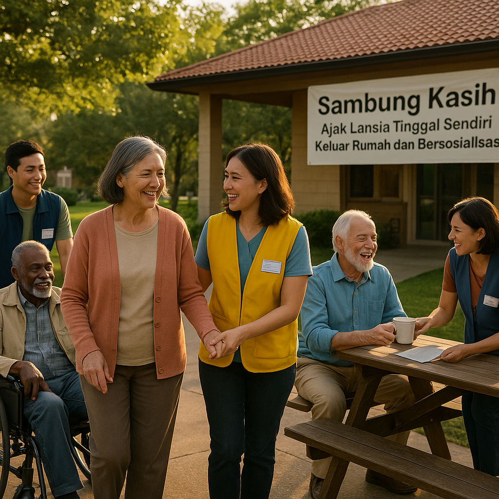 Sambung Kasih: Ajak Lansia Tinggal Sendiri Keluar Rumah dan Bersosialisasi