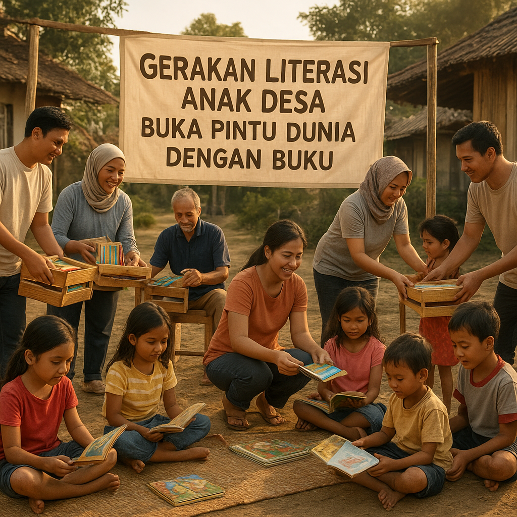 Gerakan Literasi Anak Desa: Buka Pintu Dunia dengan Buku