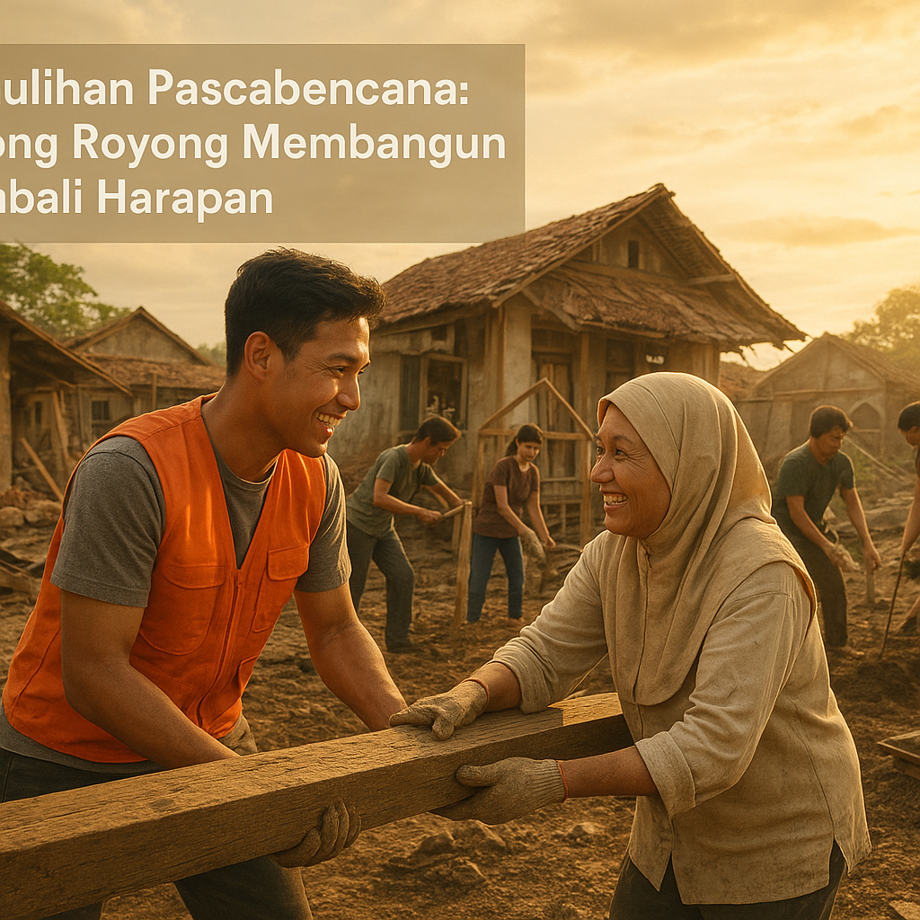 Pemulihan Pascabencana: Gotong Royong Membangun Kembali Harapan