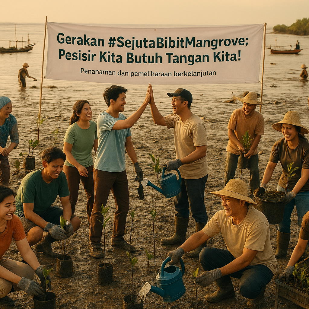 Gerakan #SejutaBibitMangrove: Pesisir Kita Butuh Tangan Kita!